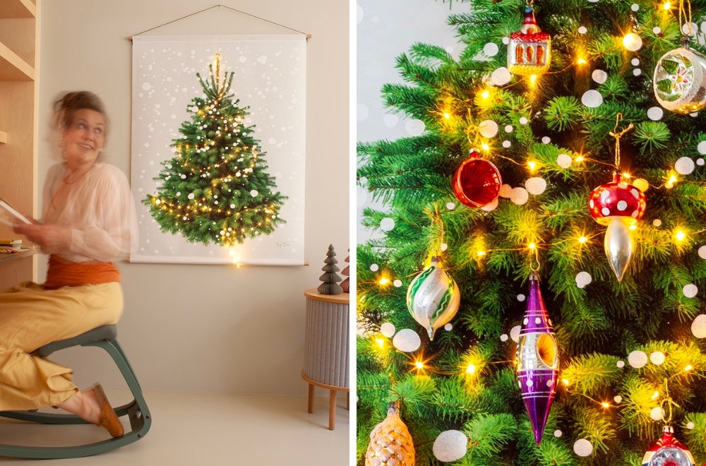 Wel de kerstboom, niet de naalden. En je houdt ook nog eens ruimte over voor de cadeautjes!